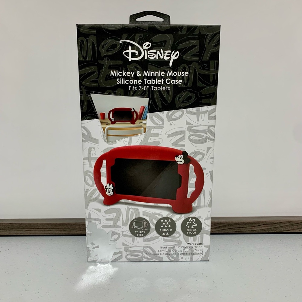 Disney Minnie & Mickey Mouse Silicone Tablet Case-New in Box